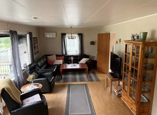 Fjordtun, cabaña en Møre og Romsdal, sala de estar