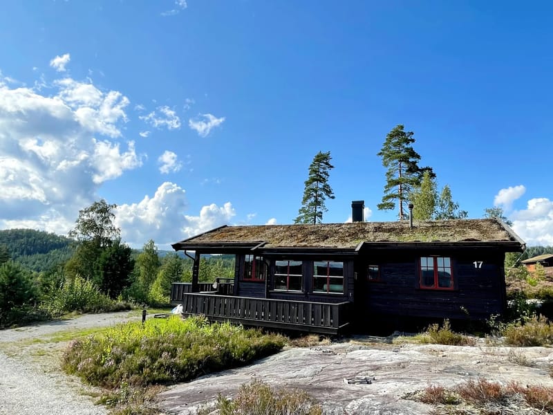 Koia - hytte med boblebad ved fiskevann