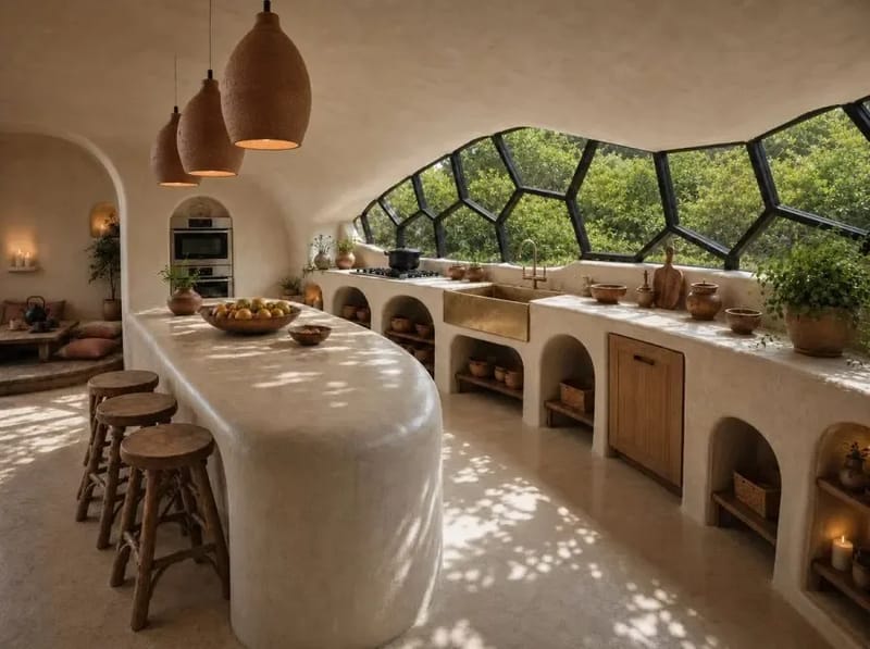 Sanctuary on Love's Farm — Cocina y comedor 01 (representación digital)