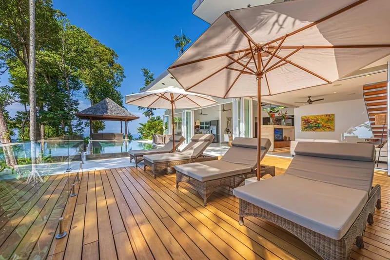 Luxury 3BR Rainforest Villa w/ Oceanview Pool