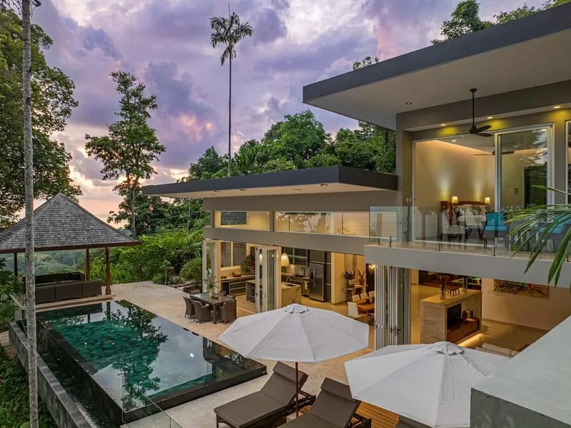 Luxury 3BR Rainforest Villa w/ Oceanview Pool