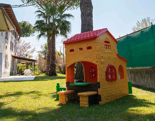 Garden and children's play area