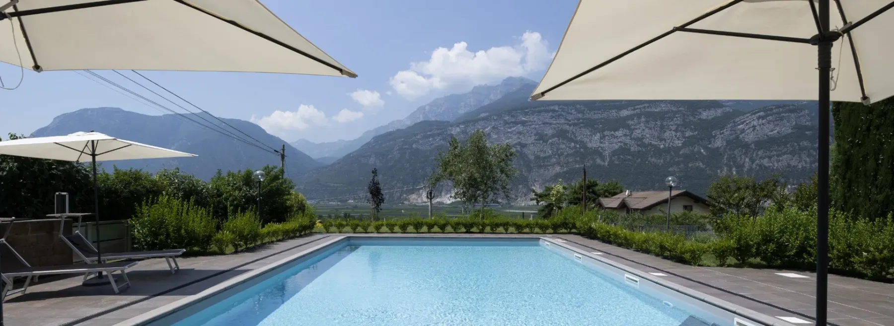 Hotel garden swimming pool
