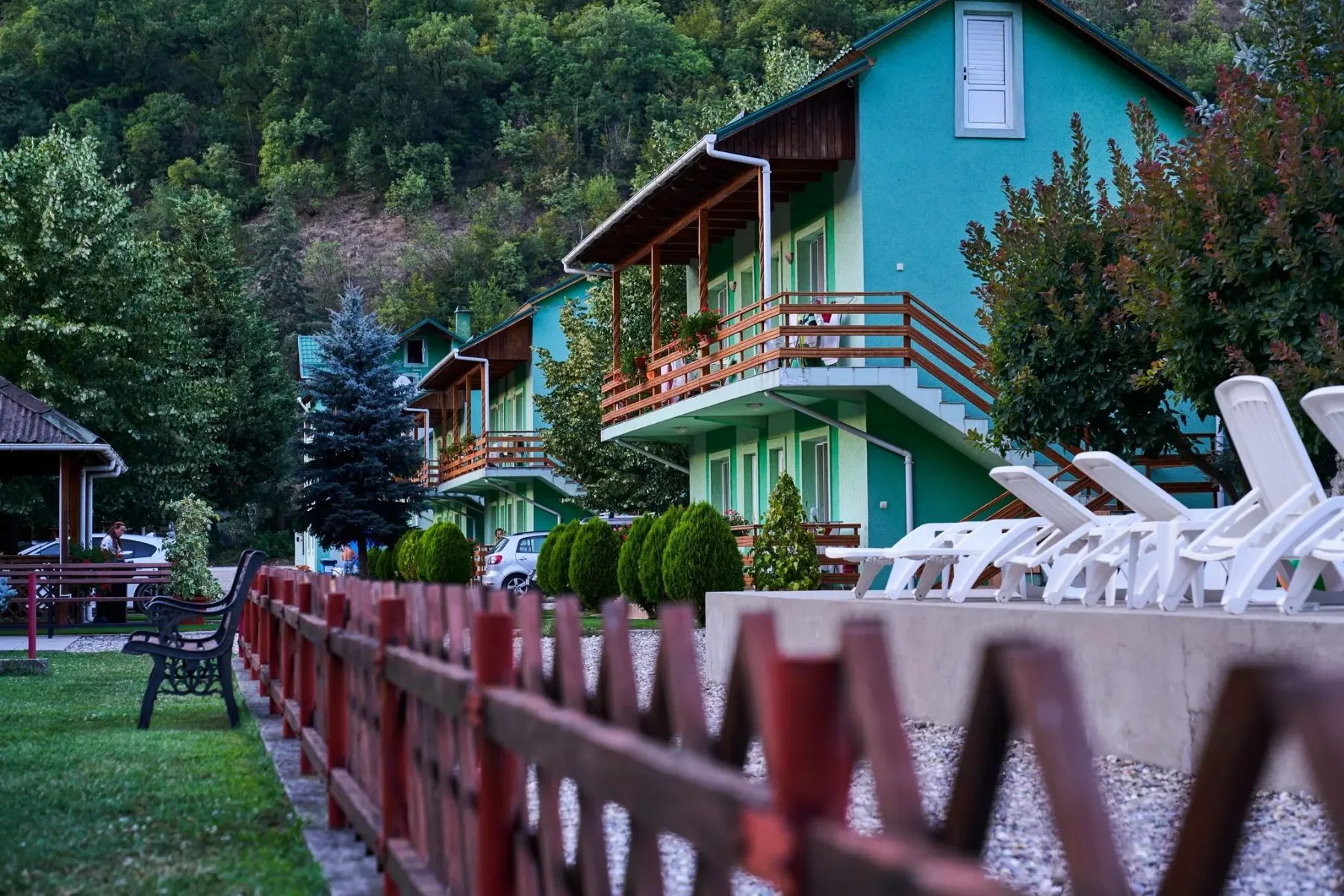 Terrenos de la casa de huéspedes