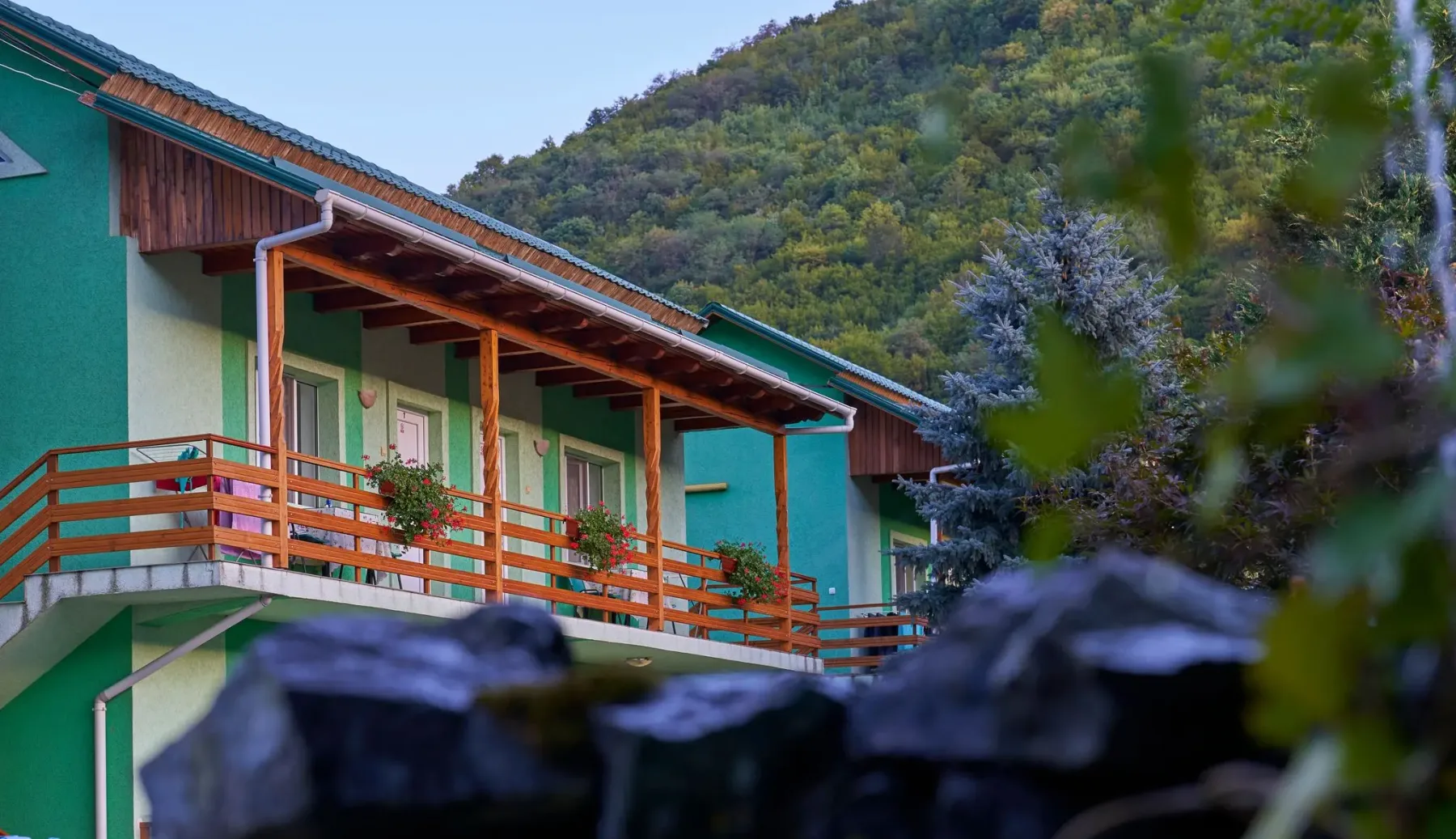 Exterior de la casa de huéspedes