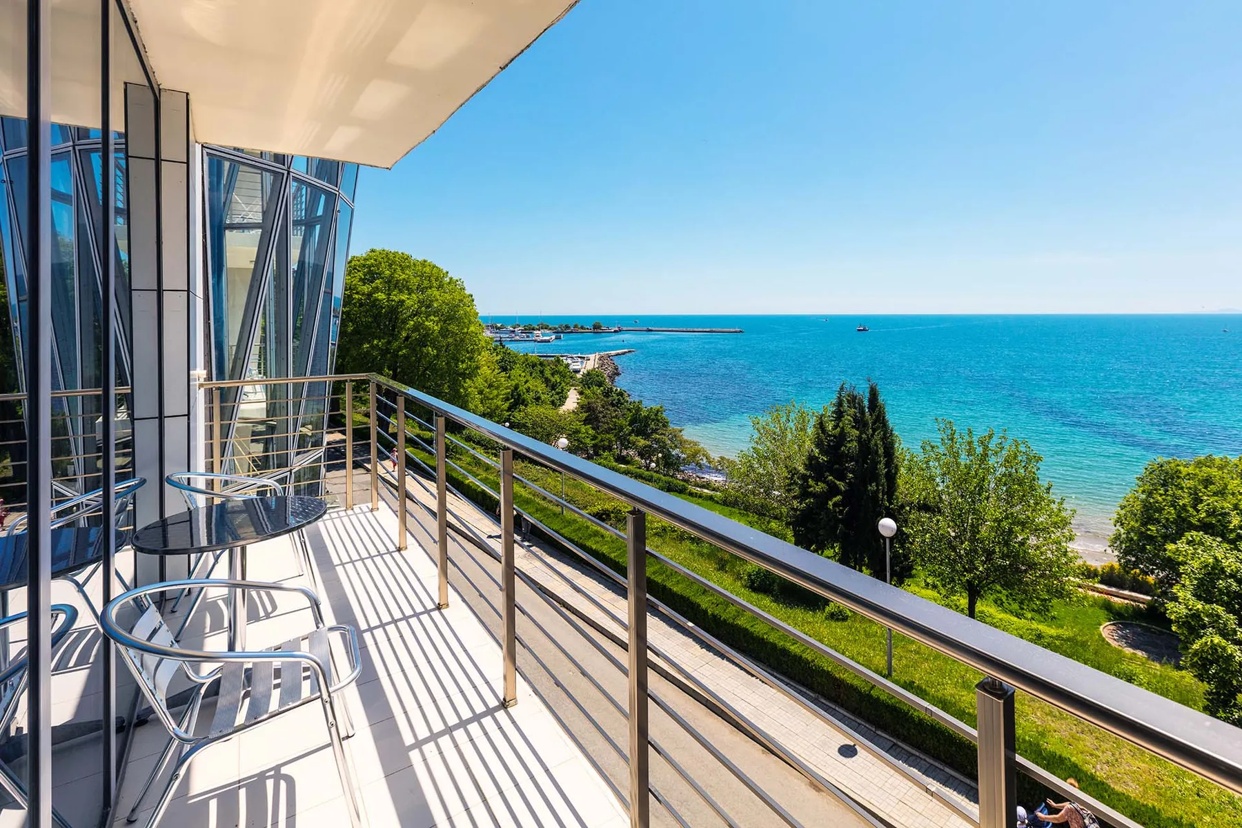 Sea view from a hotel-room terrace