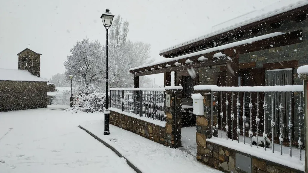 Casa in snow