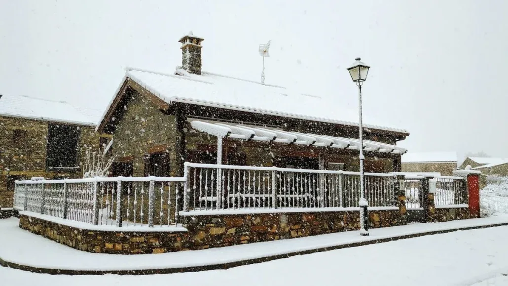 Casa in snow