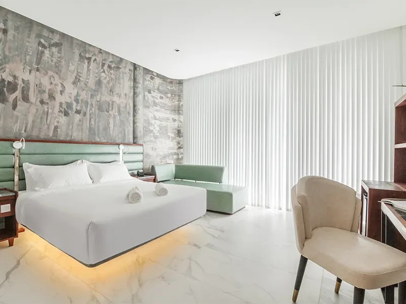 Disfruta de una habitación boutique orientada hacia el amanecer