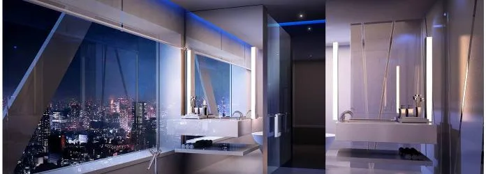 Baño de la suite de un dormitorio