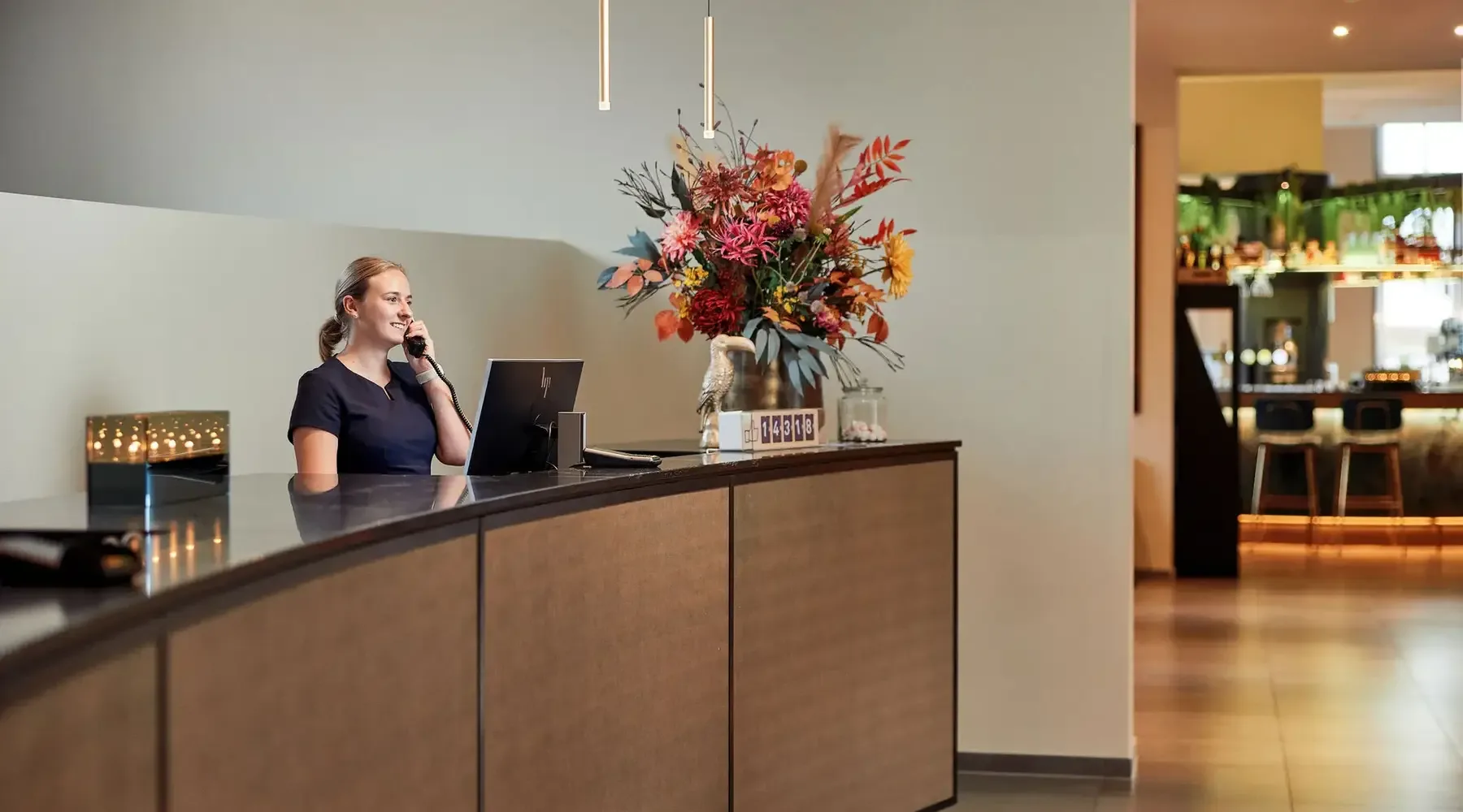 Recepcionista del hotel