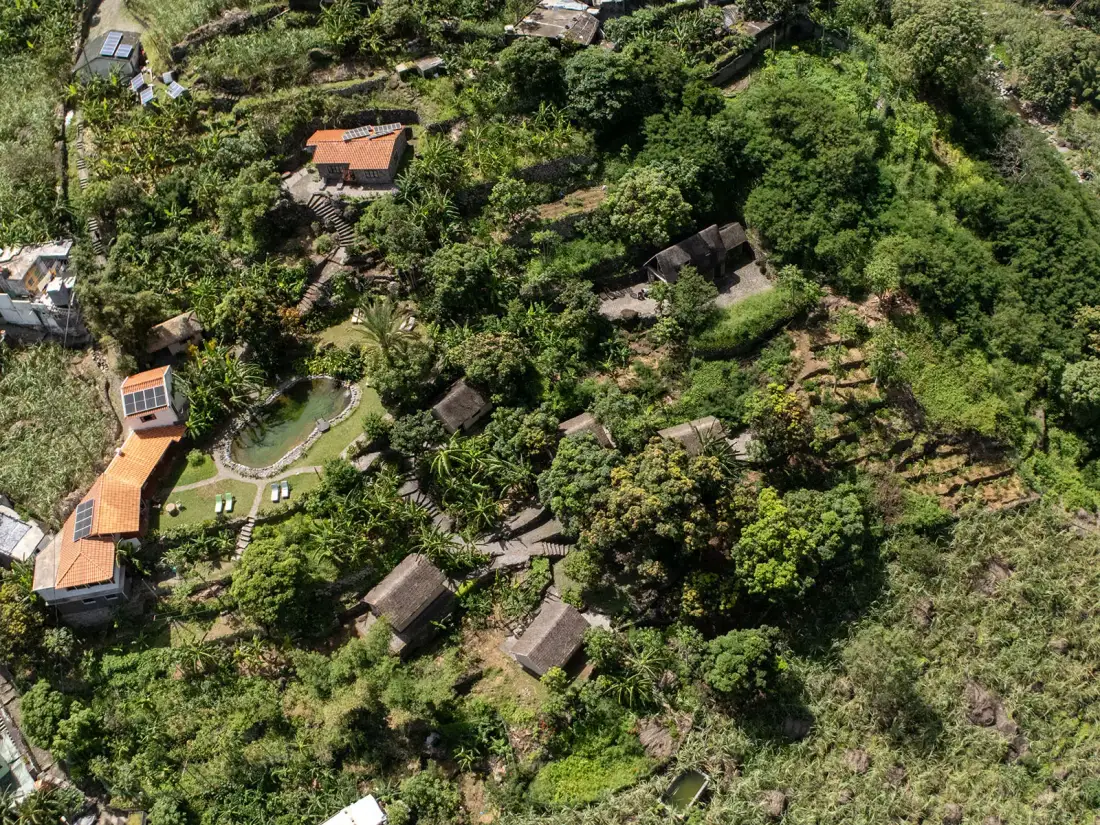 Vista aérea de Aldeia Manga