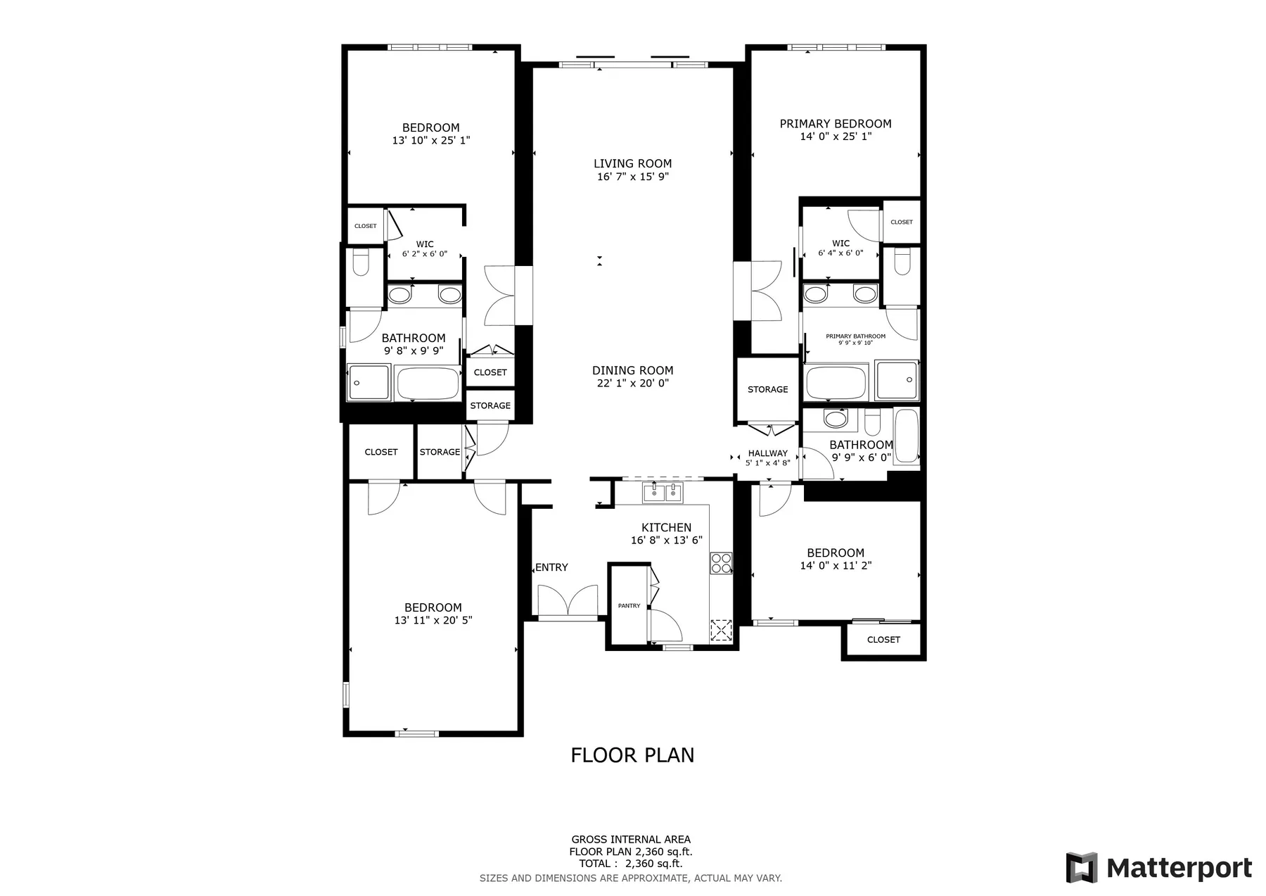 Un plano en blanco y negro muestra la distribución de una vivienda con varias habitaciones.
