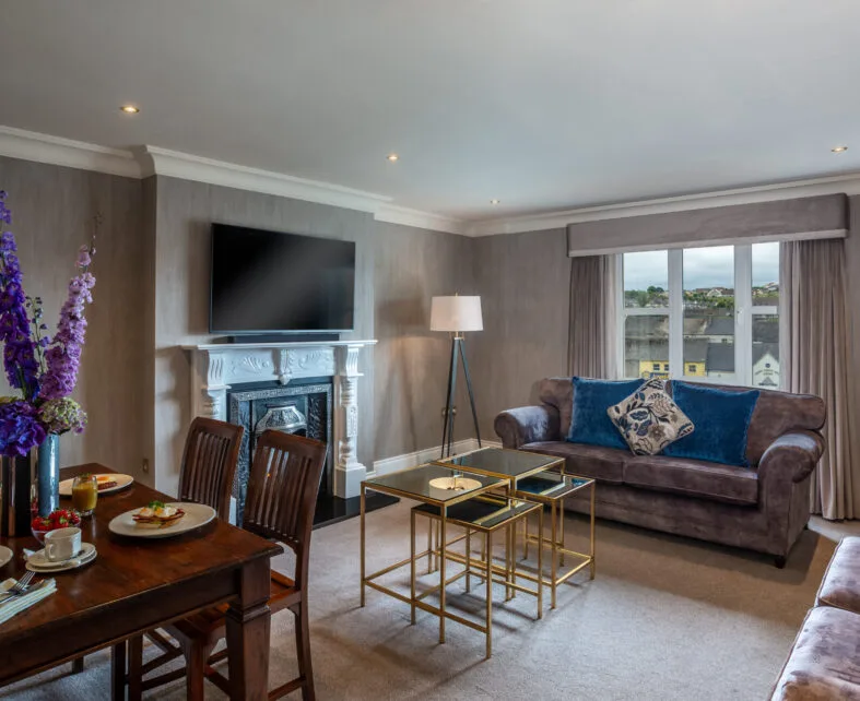 Superior Suite with breakfast on table