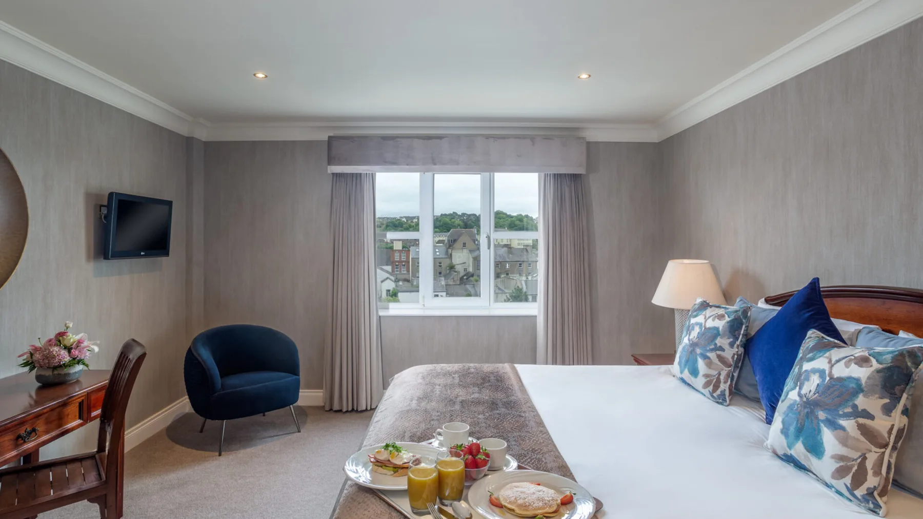 Superior Suite with breakfast tray