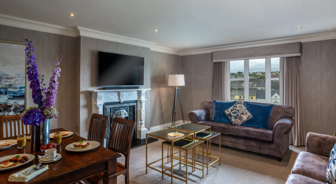 Superior Suite with breakfast on table