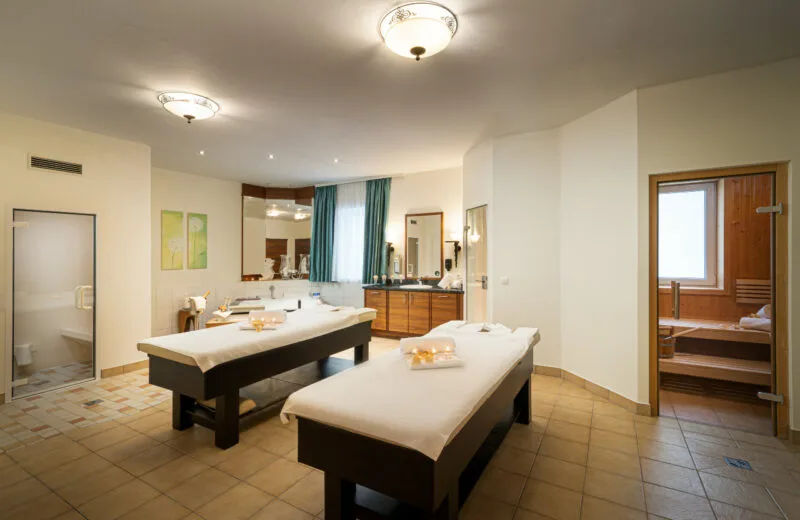 Couples’ massage room