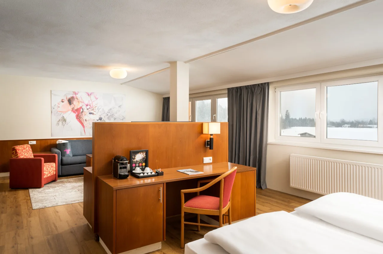 Suite sleeping area