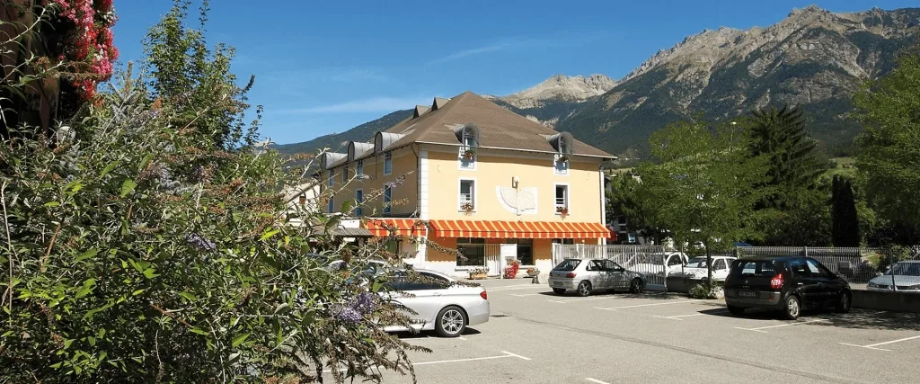 Hotel parking area