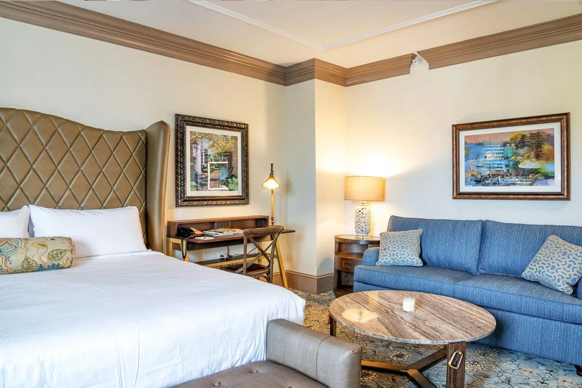 Cotesworth Suite bedroom and sofa