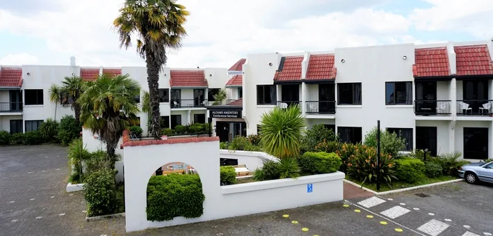 Hotel units and on-site parking