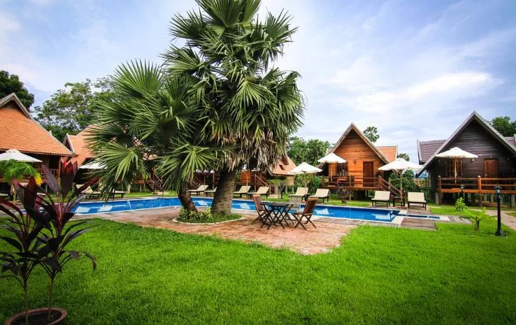 Jardín del bungalow