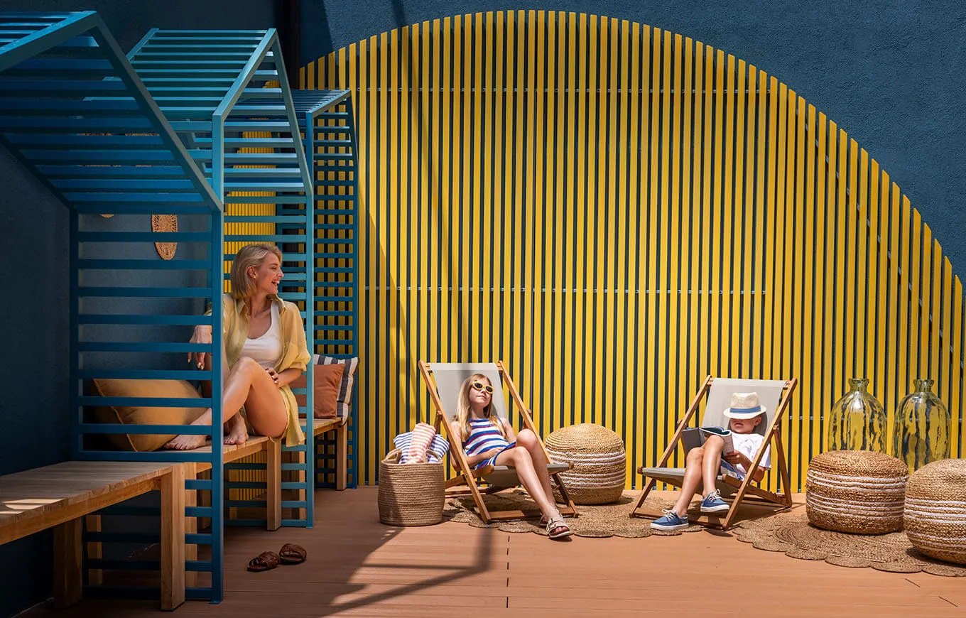 Zonas exteriores del complejo Sunny Makarska