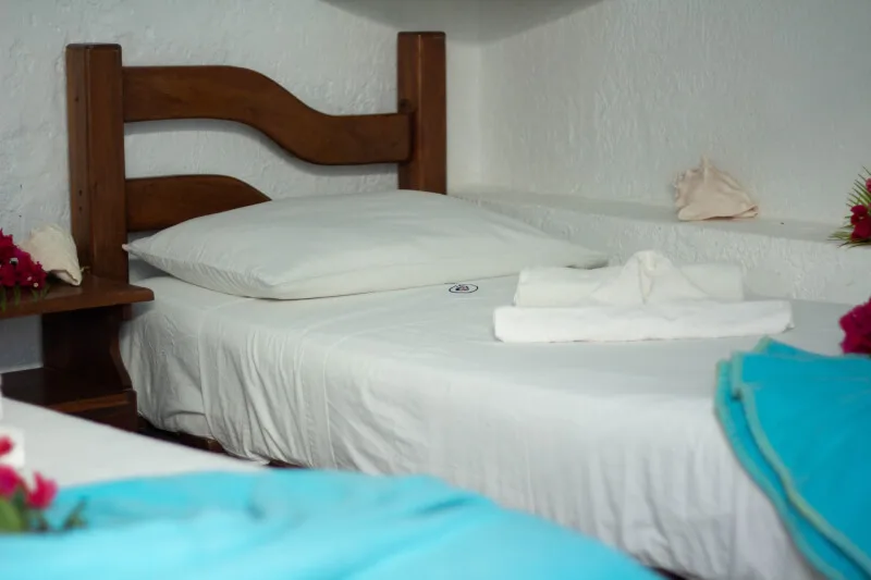 Guest room at Posada Macondo
