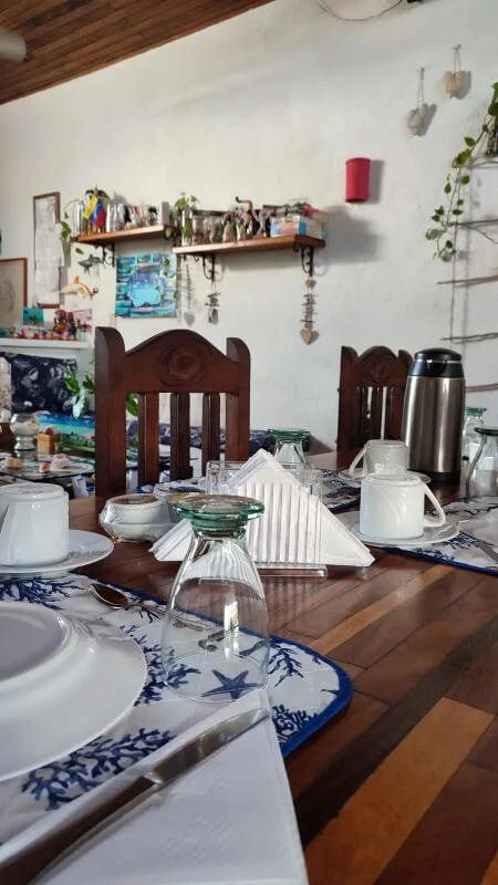 Dining area at Posada Macondo