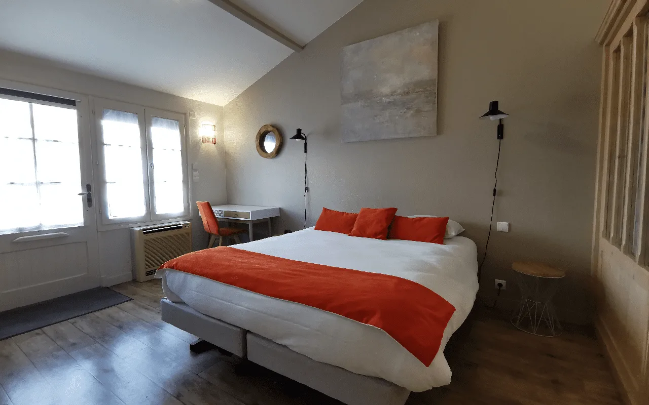 Habitación del lado del jardín con cama doble o dos camas individuales