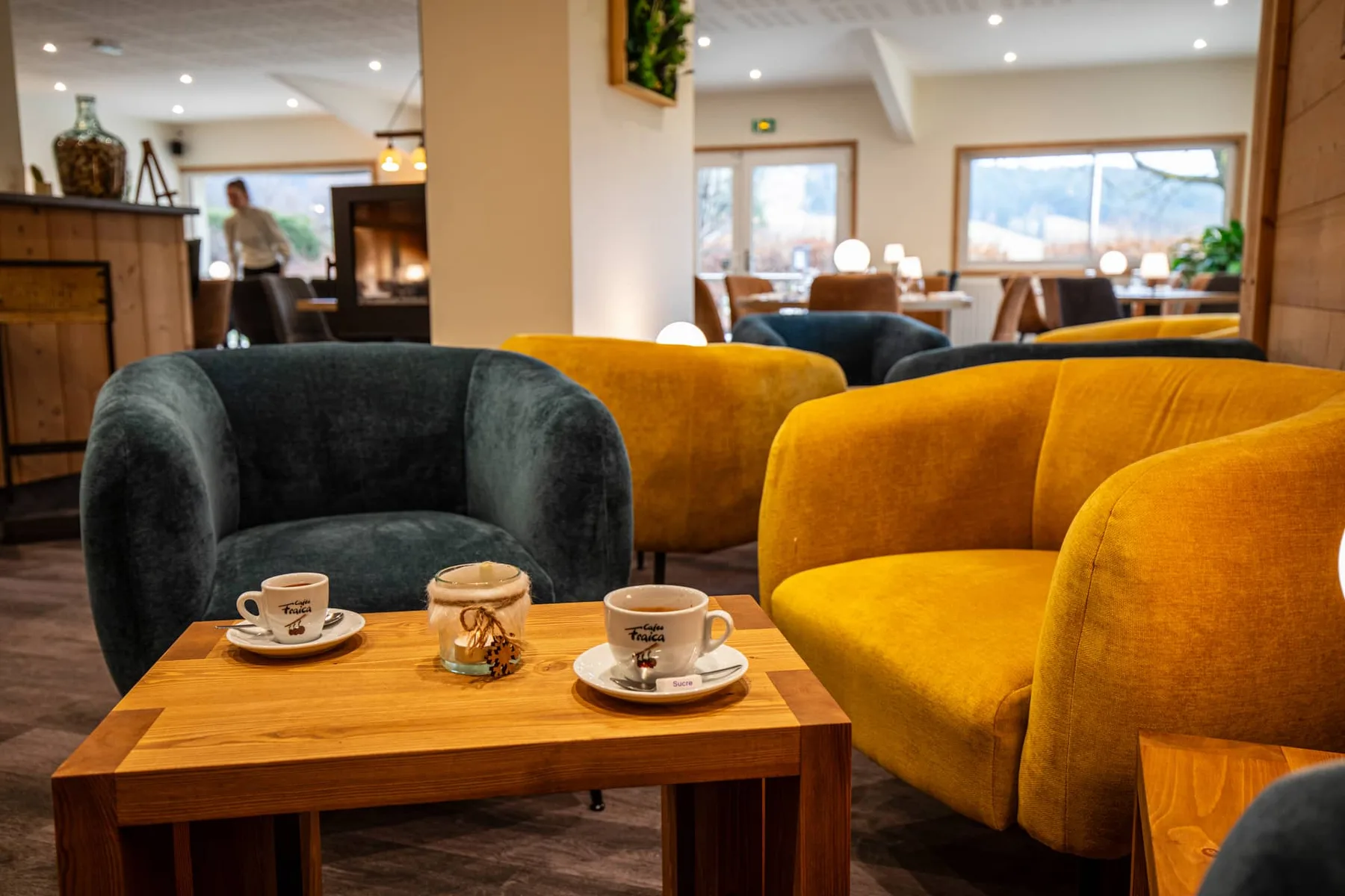 Restaurant lounge at Le Vernay in Autrans