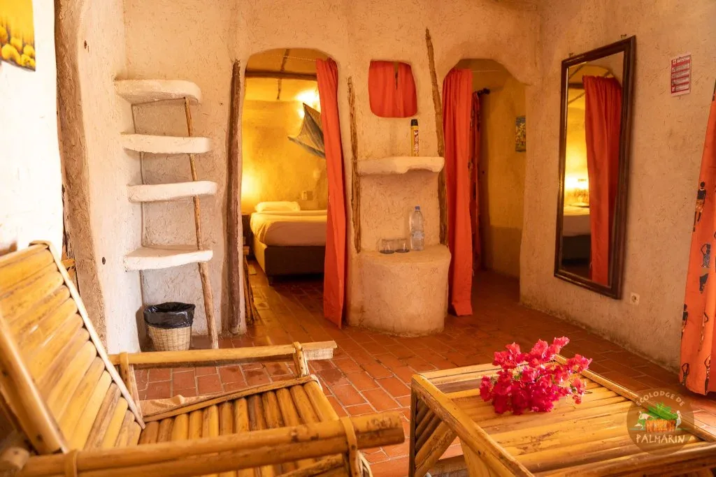Room at the Ecolodge de Palmarin
