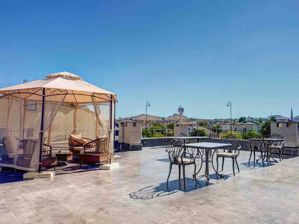 Zona de estar en la terraza de la azotea