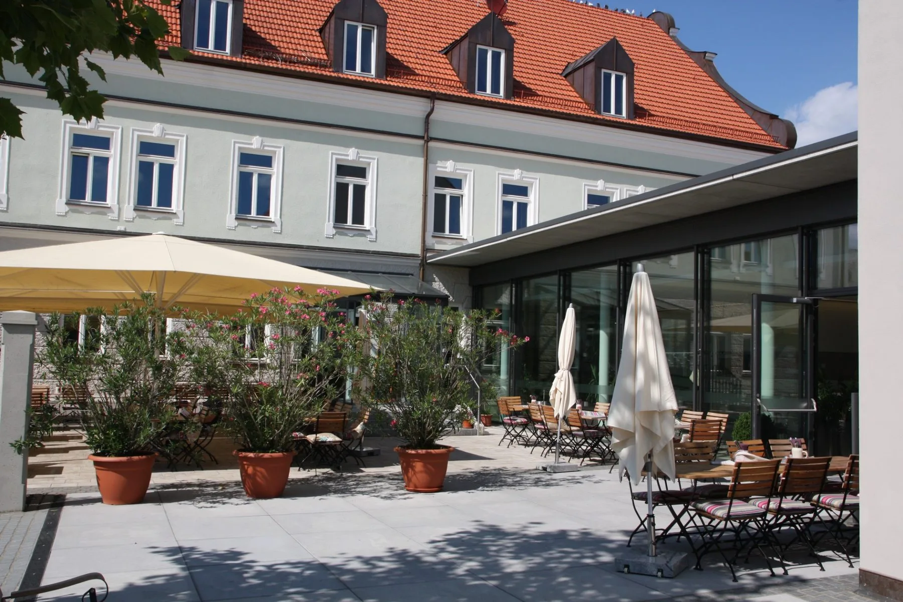 Terraza y patio de Alte Brauerei Mertingen