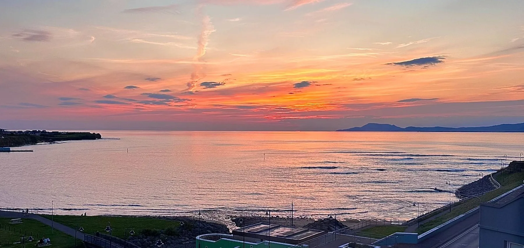 Vista del atardecer