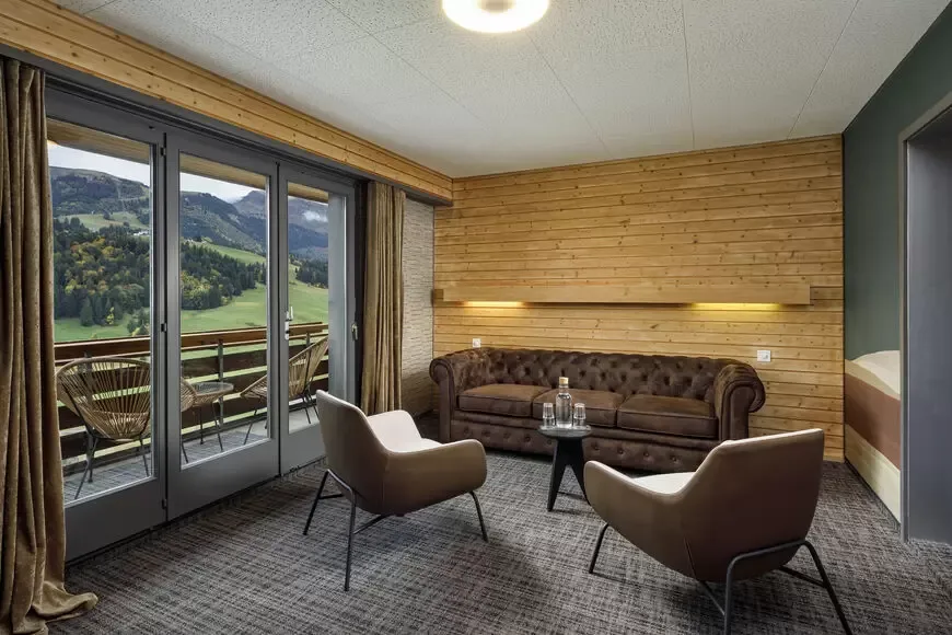 Hotel room at Hirschen Wildhaus