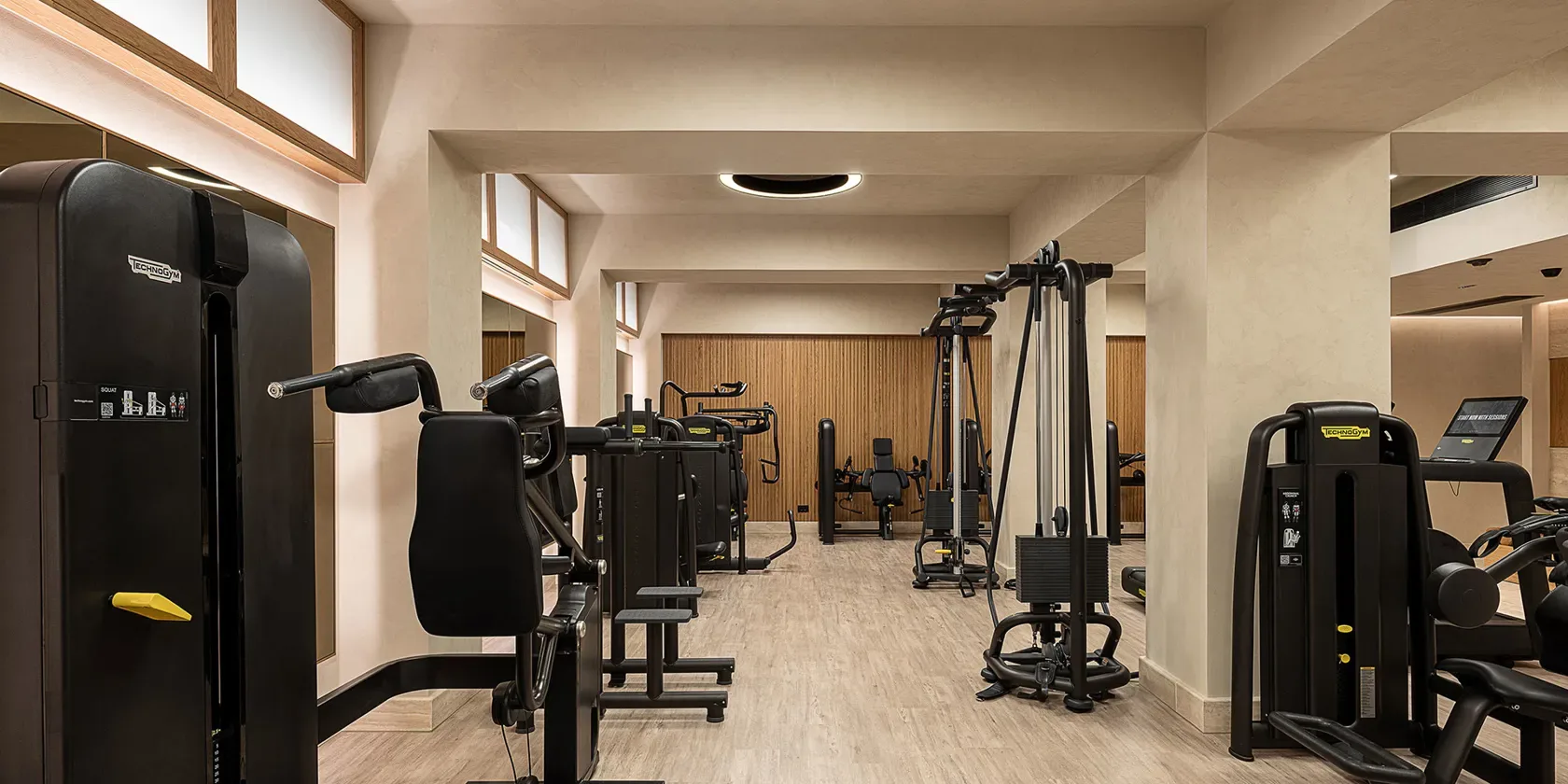 Zona de fitness del hotel
