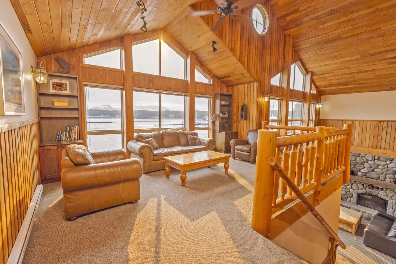 Interior del albergue