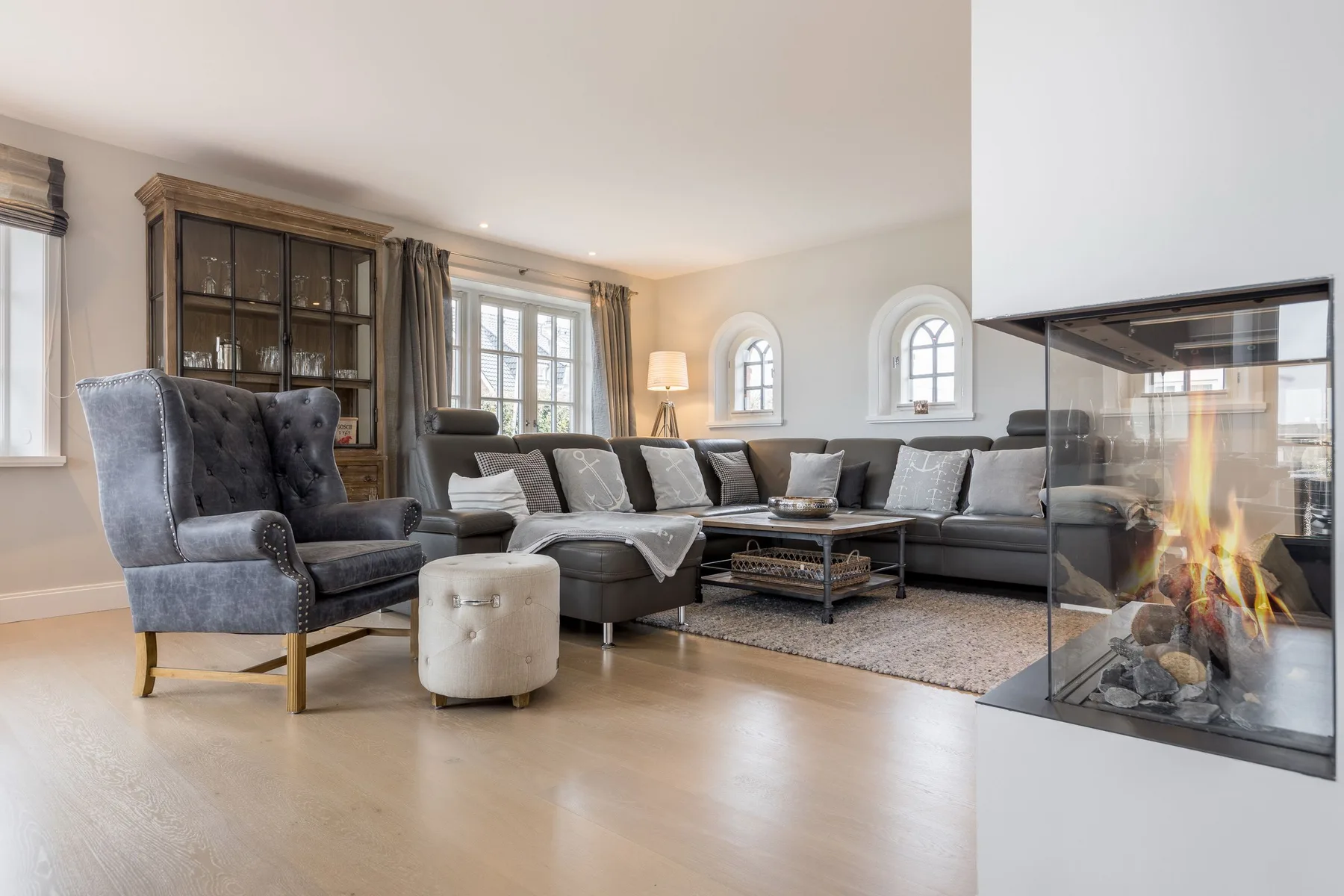 Reetgedecktes Haus nahe der Wenningstedter Promenade mit herrlichem Meerblick