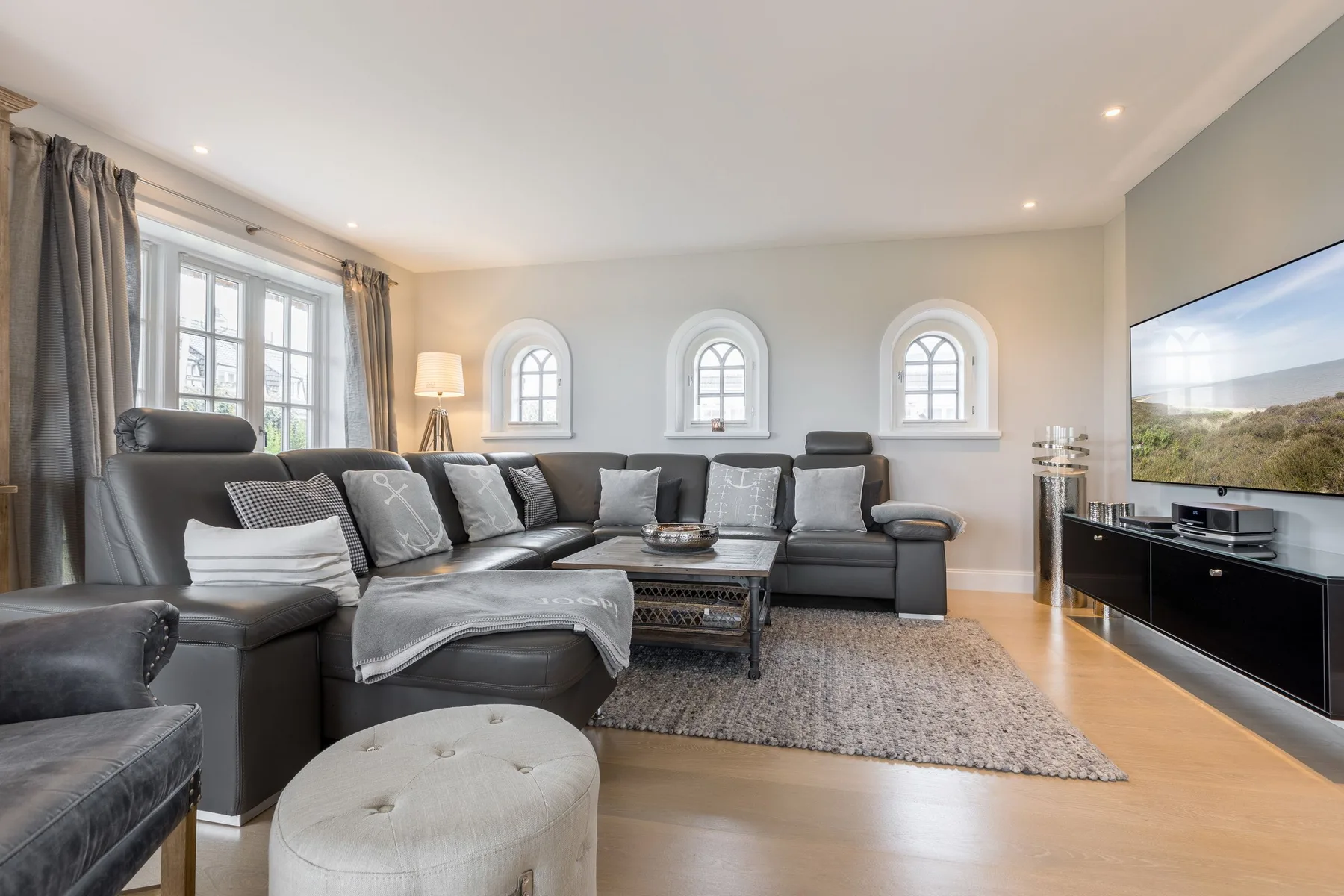 Reetgedecktes Haus nahe der Wenningstedter Promenade mit herrlichem Meerblick