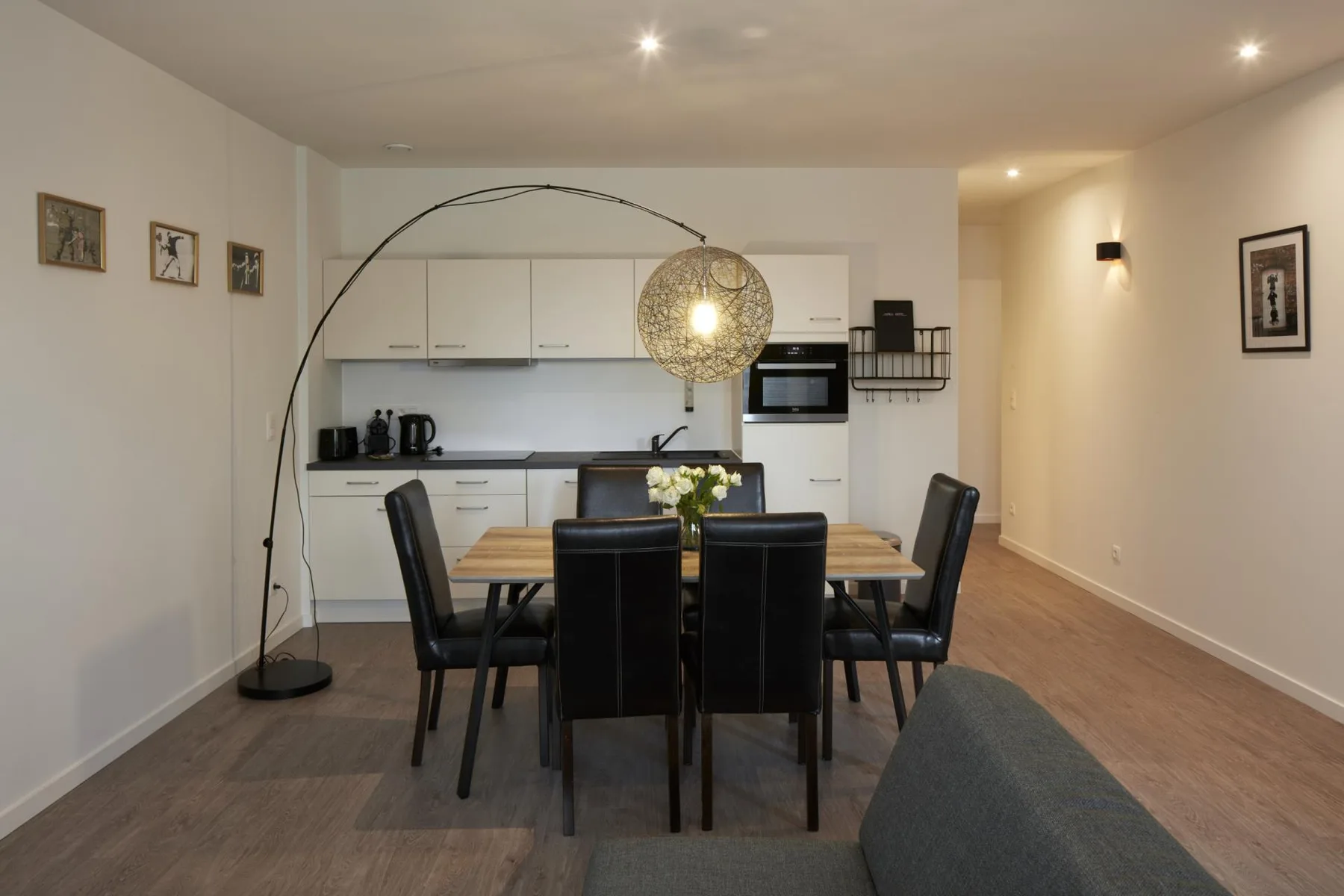 Apartment kitchen and dining table