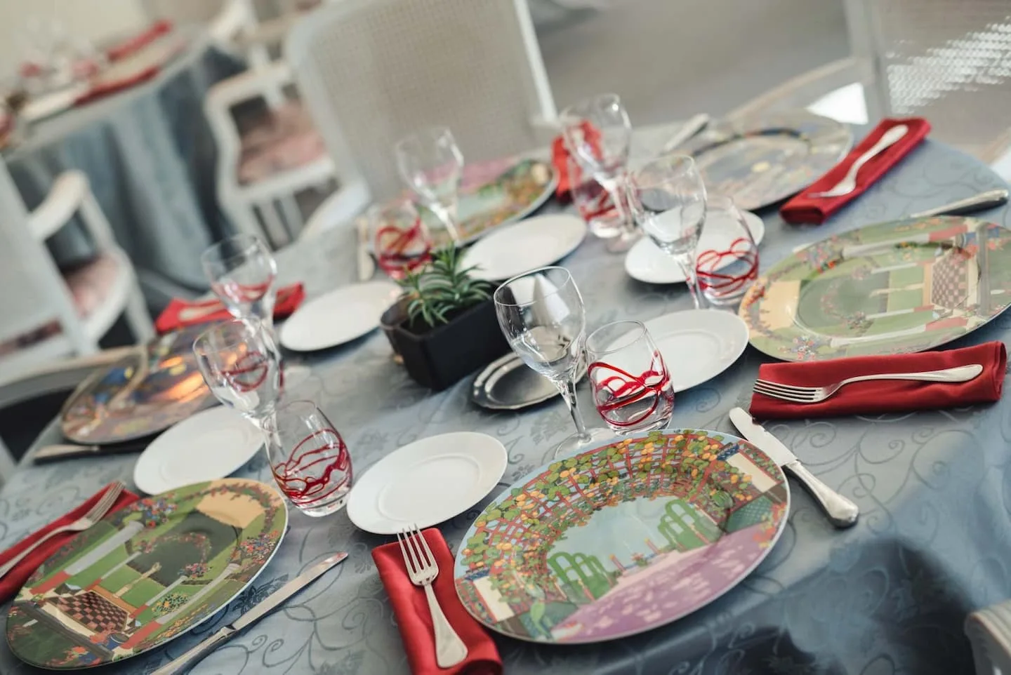 Restaurant table setting