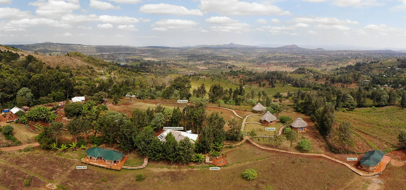Vista aérea de Foresight Lodge