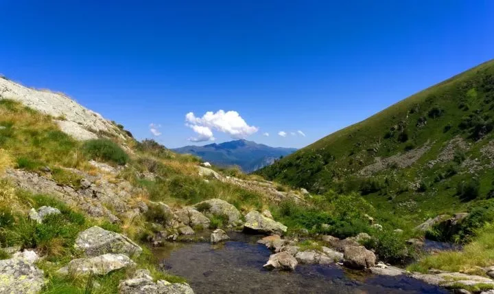 Panoramic Pyrenees view