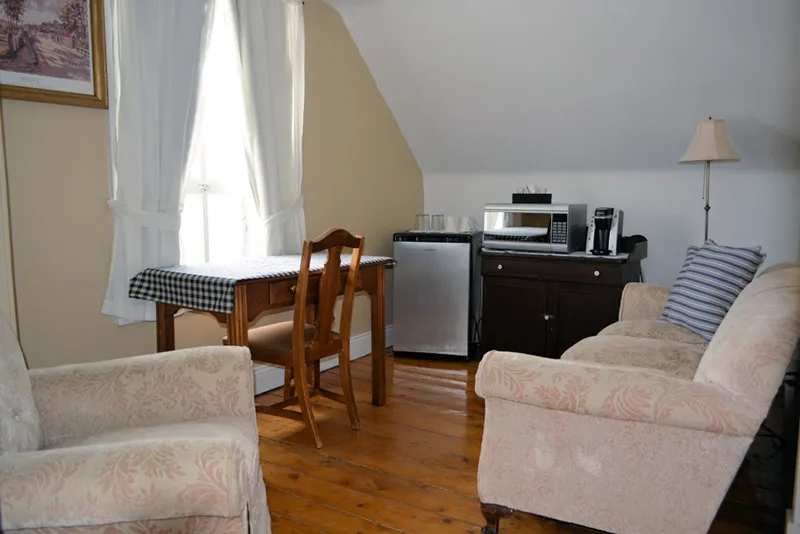 Zona de estar de la suite Princesse