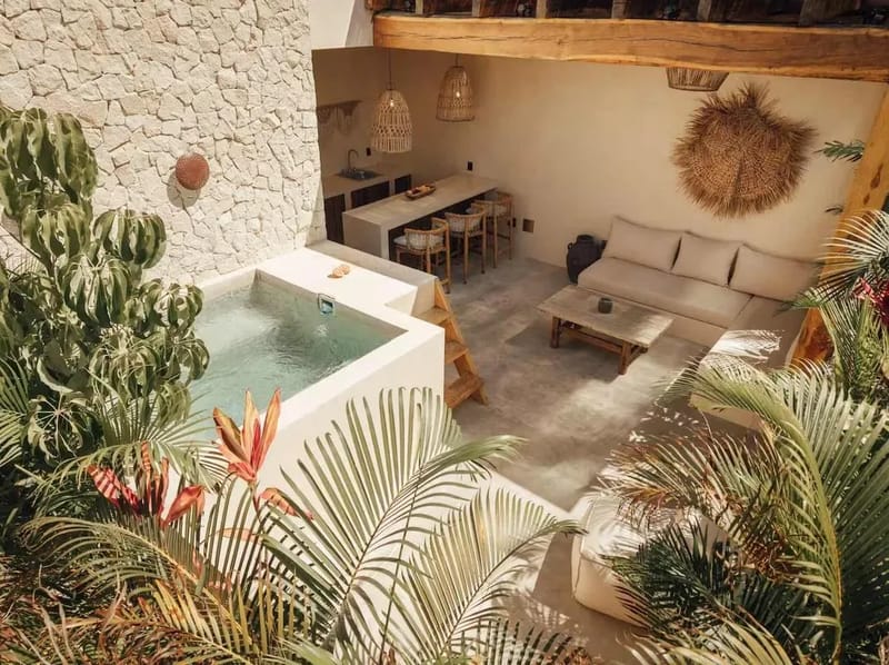 Peaceful 3BR Apartment with Terrace in Tulum