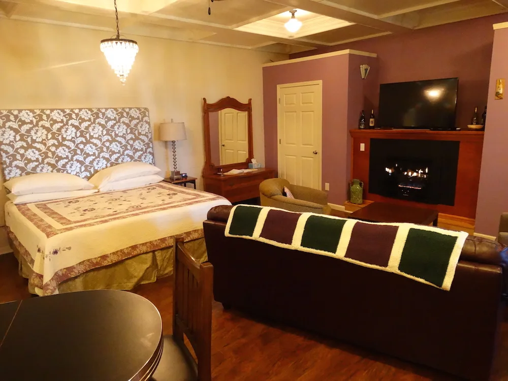 Purple Suite king bed