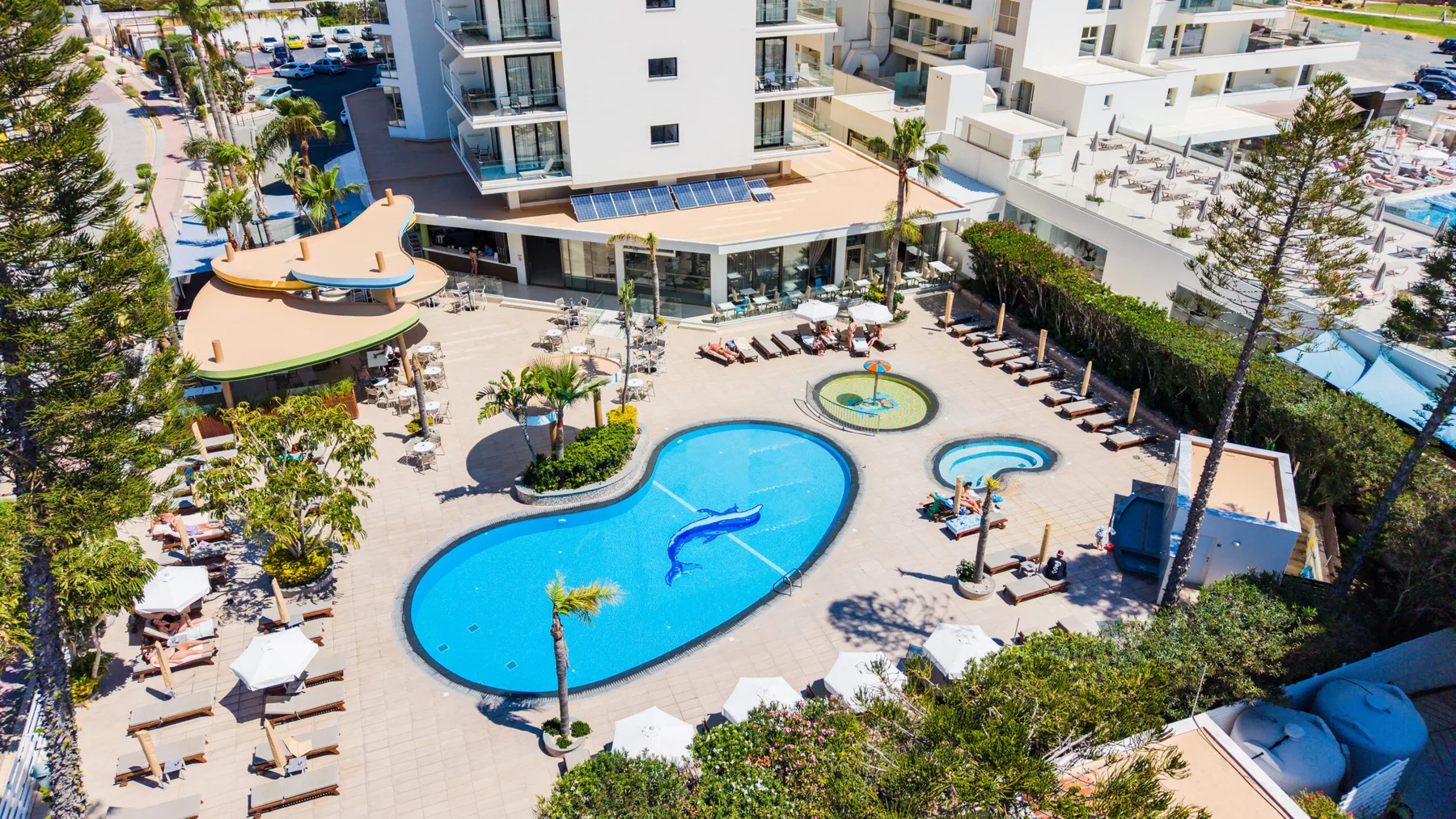 Stamatia Hotel aerial view
