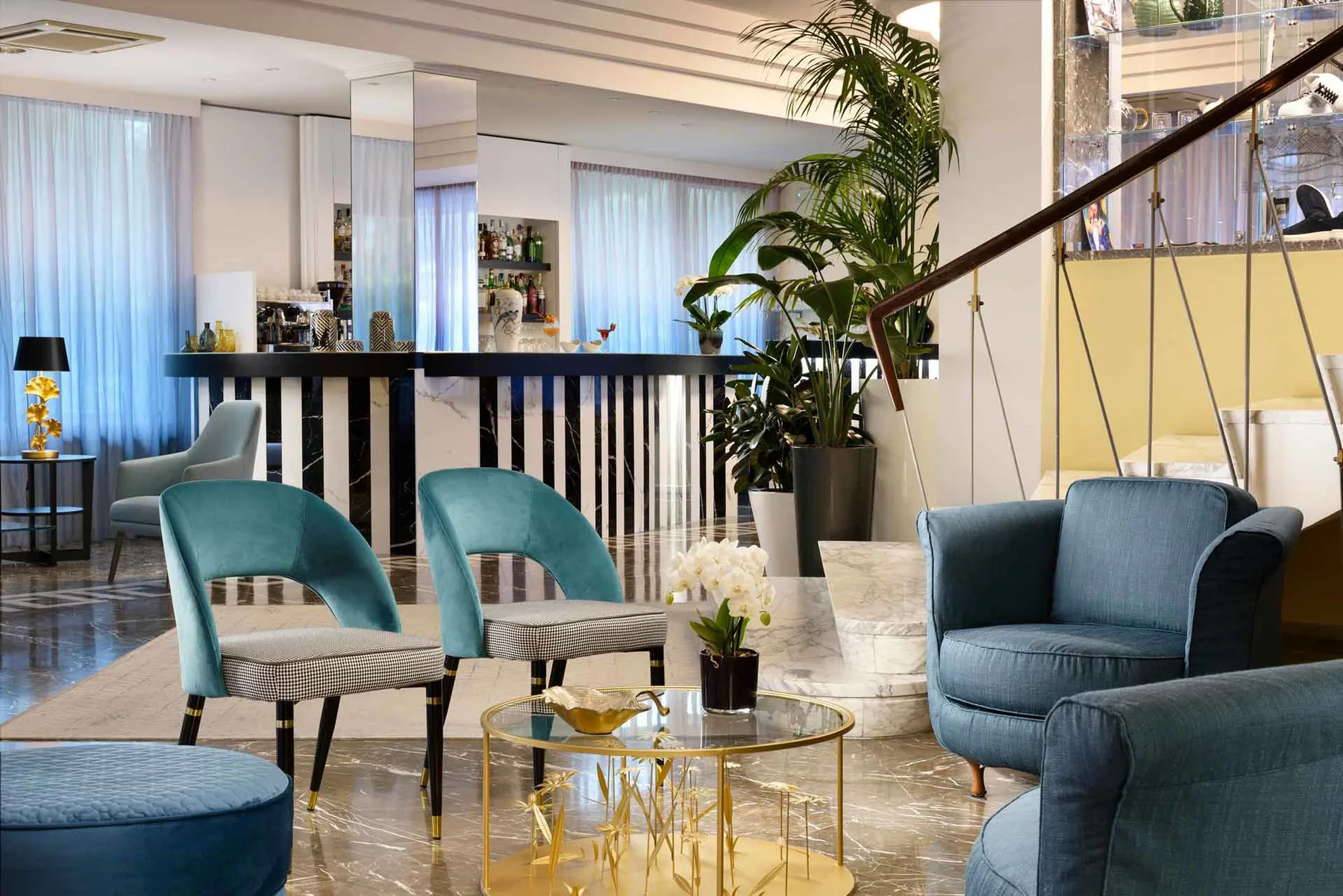 Hotel interior and bar