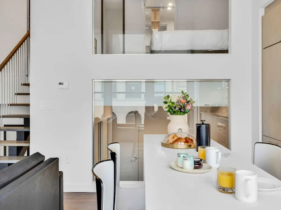 Breakfast setup in the Signature Two-Storey Heritage Loft